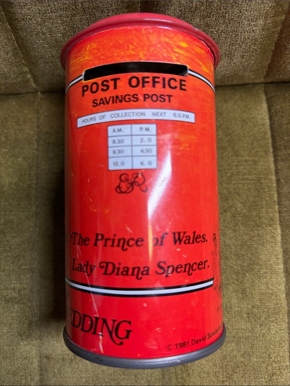 Vintage Rare 1981 Princess Diana Prince Charles Royal Wedding Post Office Bank M - Picture 3 of 9